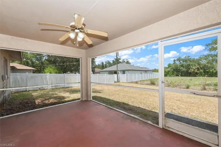 Left view from the lanai