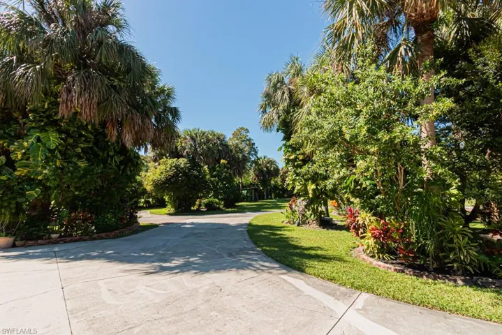 View of concrete driveway