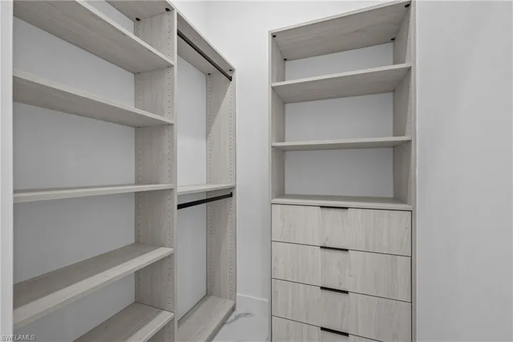 View of spacious closet