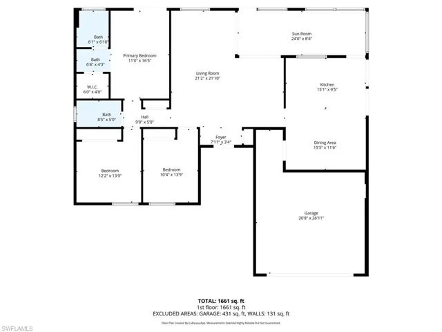 Floor plan with measurements