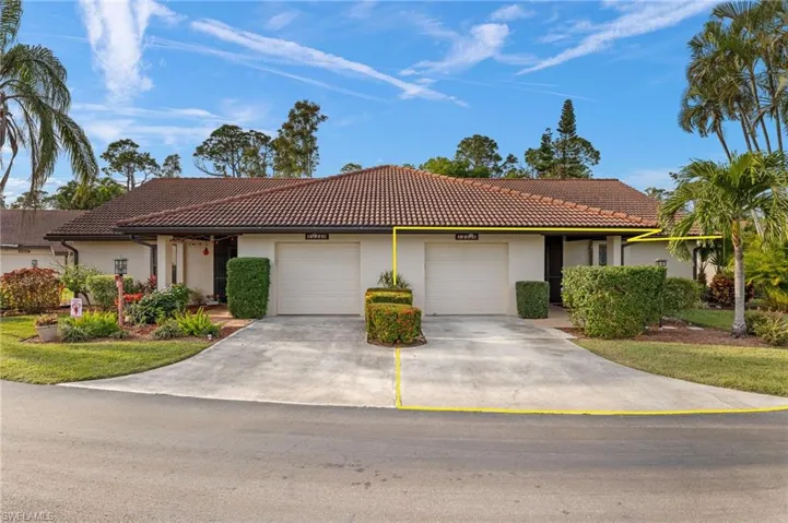 Single story home featuring a garage