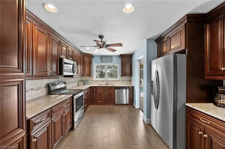 Large Kitchen with lots of counter space and storage.