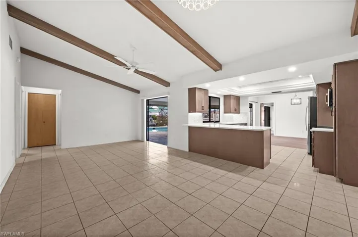 View of Kitchen from Living Room
