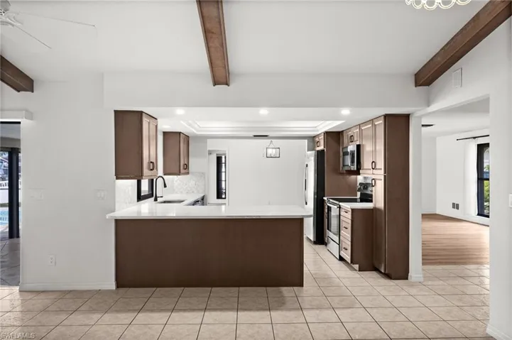 View of Kitchen from Living Room