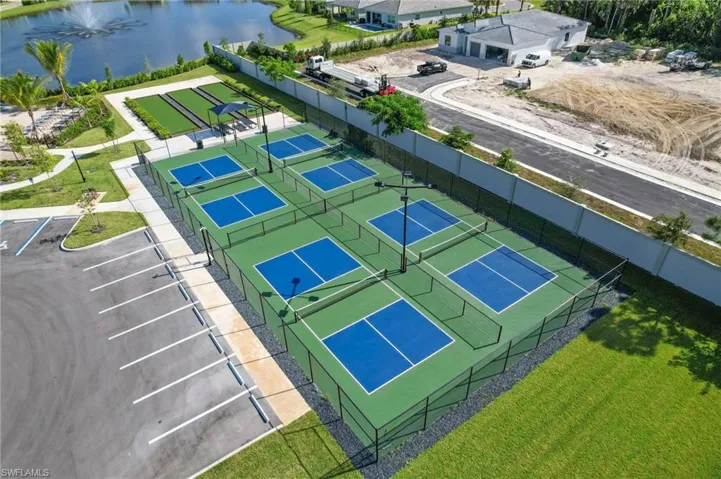 Drone / aerial view of Pickleball and Bocce