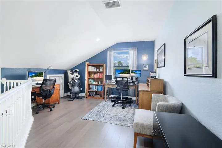 LARGE bonus room, currently being utilized as an office.