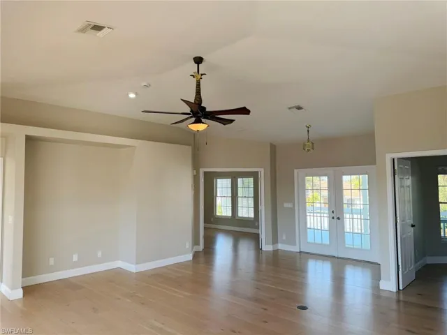 Living Room with Built In Entertainment Center Area