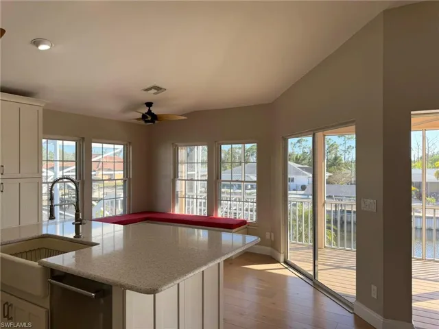 Kitchen and Dining Area with Water Views