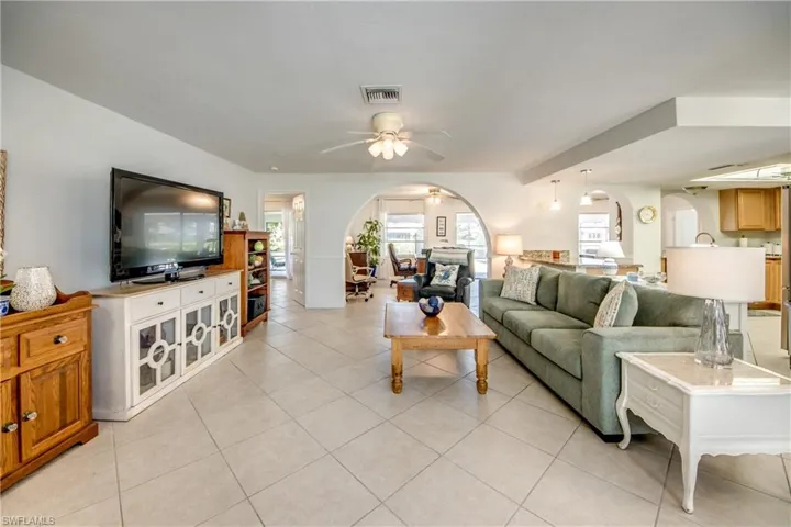 spacious living area