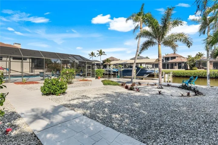 Surrounding community with a water view