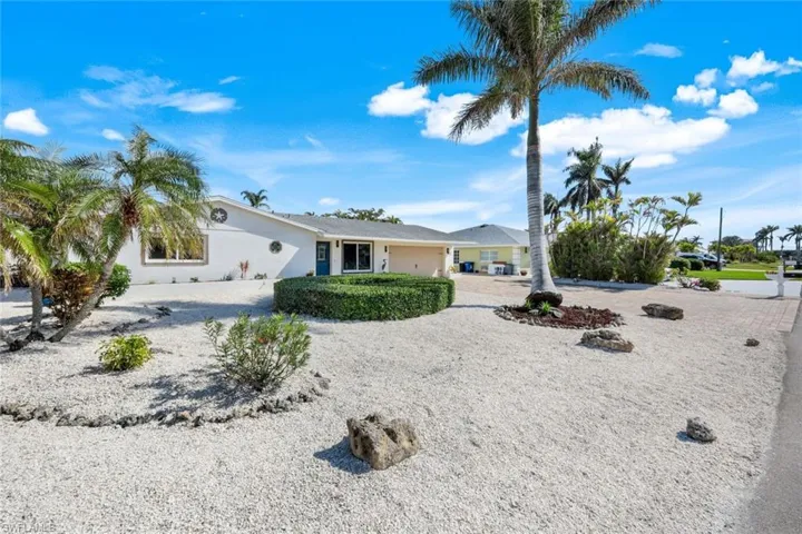 View of single story home