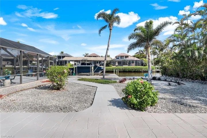 Surrounding community with a water view