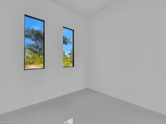 View of tiled office.