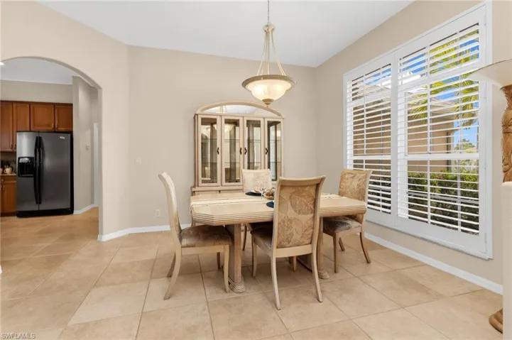 Light-toned tile flooring throughout