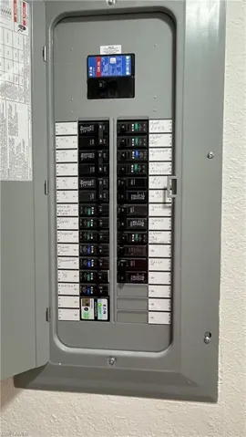 Utility room with electric panel