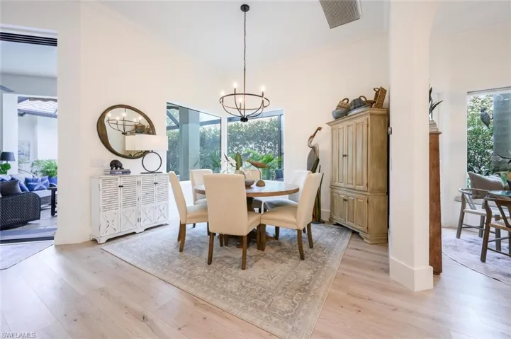 Dining area with easy access to breakfast room and kitchen