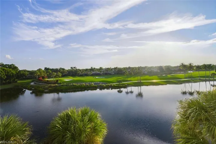 Water view featuring a golf course