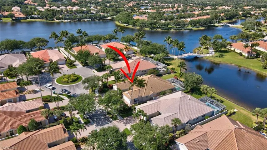 Aerial overview of property's location.