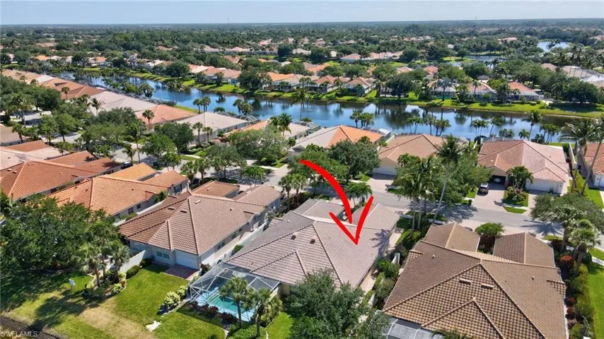 Aerial overview of property's location.