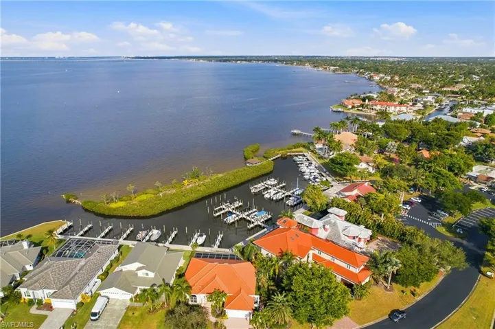 Aerial View of the Community's Marina