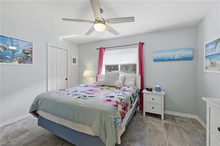 Large Bedroom with natural light and walk-in closet.