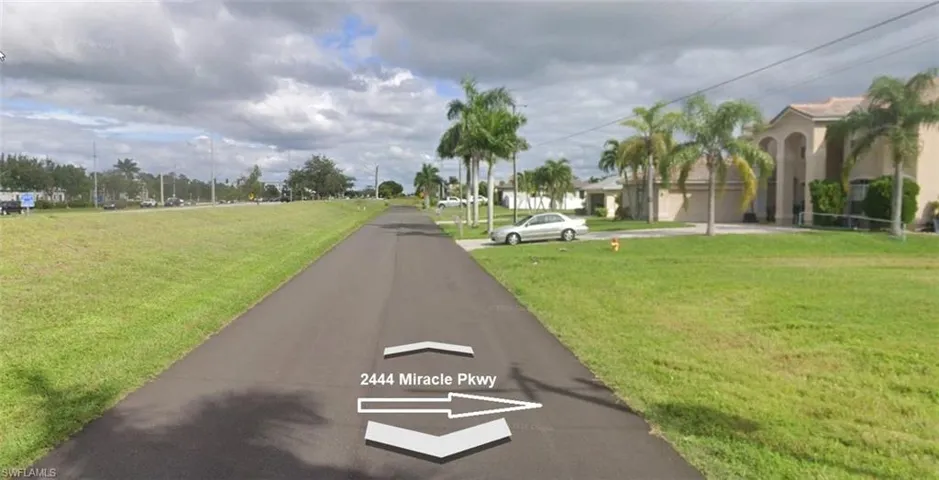 View looking up street