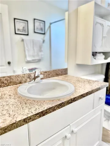 Bathroom featuring vanity