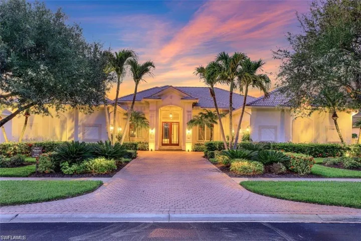 Front of house at twilight