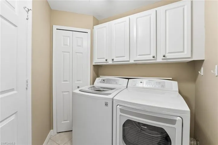 Extra stroage in Laundry room.