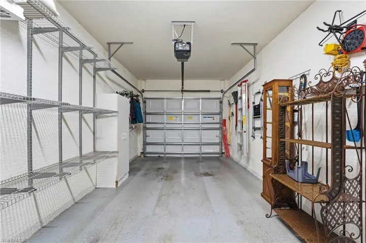 Great 1 car garage with extra storage!