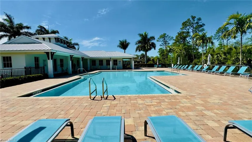 Pool featuring a patio area