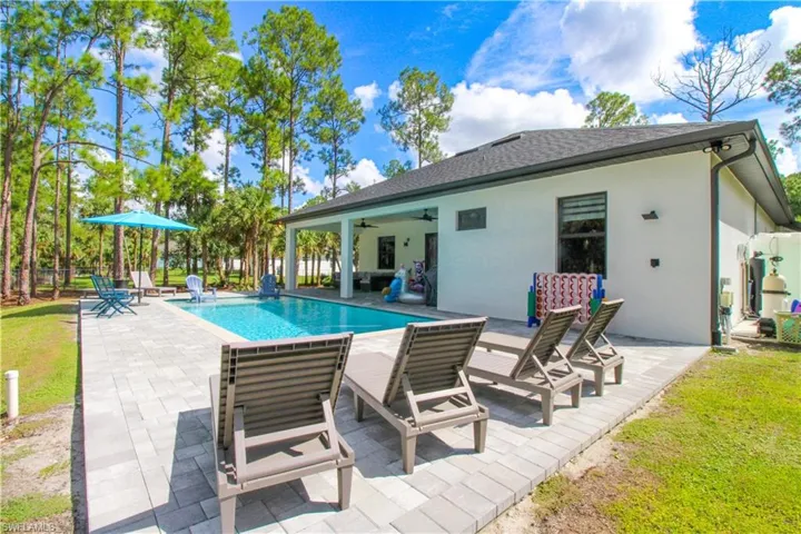 View of pool with a patio