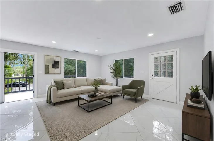 Upstairs living area