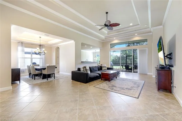 Open, bright and spacious great room.