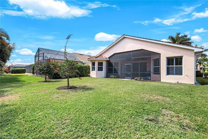 Rear view of home.