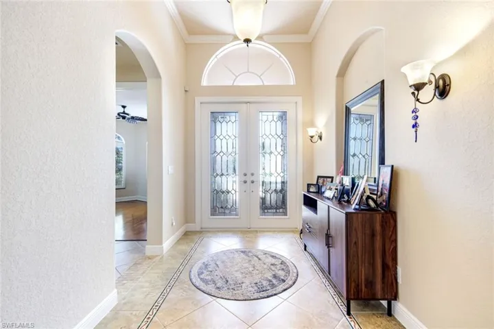 A welcoming foyer greets you as you enter the home.