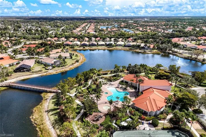 Beautiful landscaping and water features enhance the resort-like feel of this community.