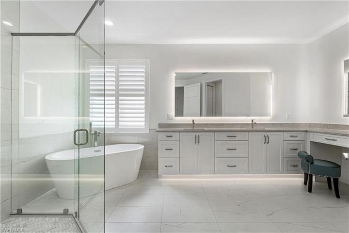 Beautifully redesigned master bathroom
