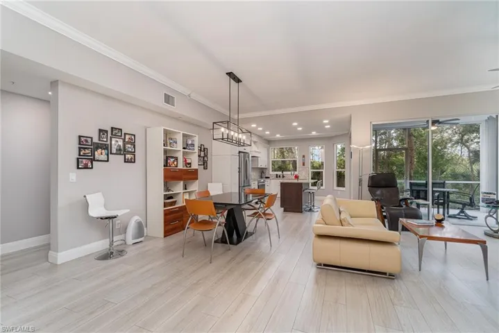 Open floor plan living