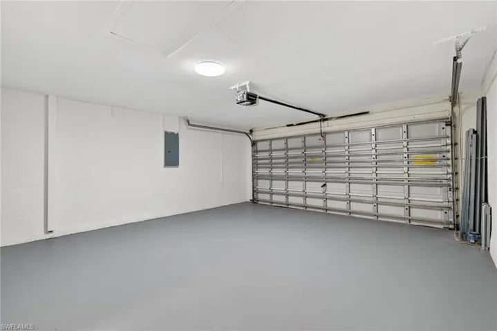 2 Car Garage, Stored Hurricane Panels