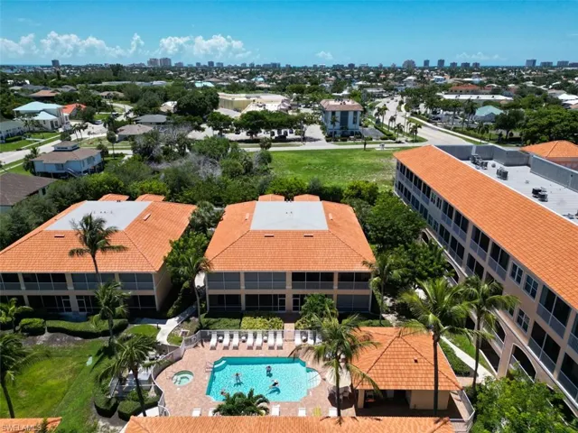 View of urban area featuring a pool area