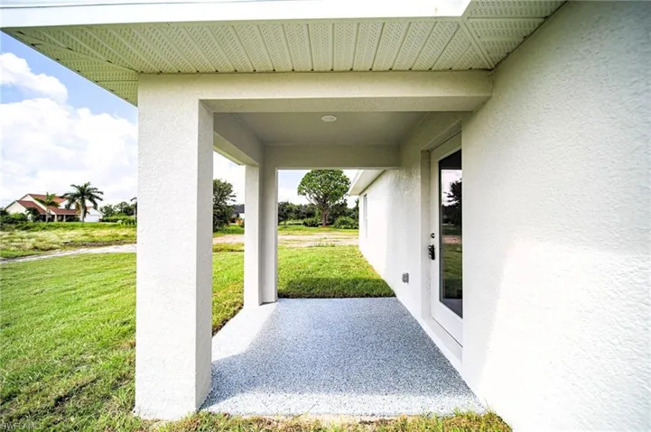 Side View Of Covered Patio!