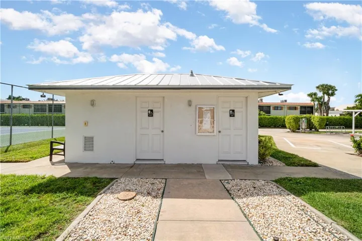 View of outbuilding