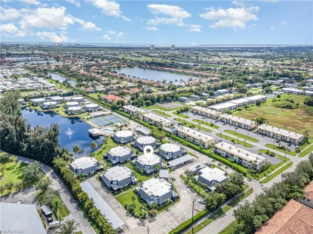 Bird's eye view of a large body of water