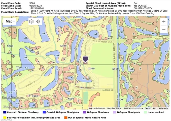 Flood map