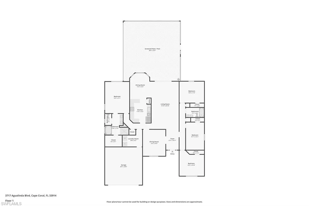 3717 Agualinda BLVD, Cape Coral, FL 33914,225063746