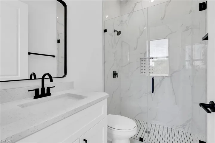 Master Bathroom with glass door