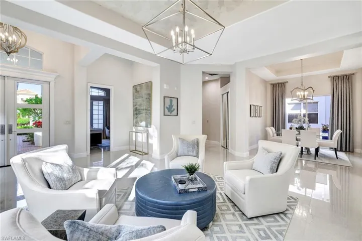 Formal living room over to formal dining room