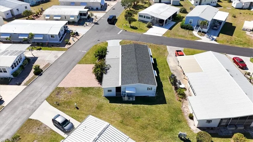 Drone / aerial view with a residential view