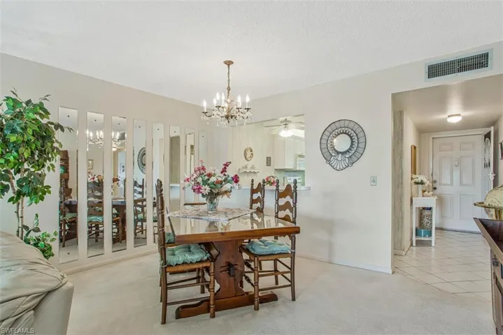 Spacious dining area with plenty of room for dinner parties and gatherings